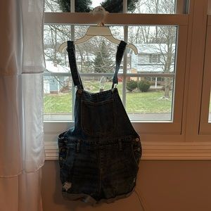 Old Navy Women’s XS Denim Shorts Overalls